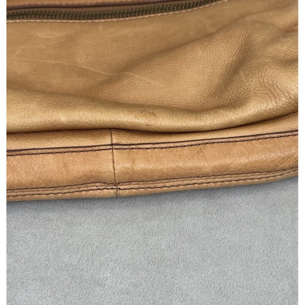 Vintage Fossil Explorer  Brown Pebbled soft Leather Shoulder Bag *NO STRAP* - Picture 10 of 14